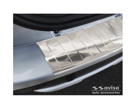 Stainless Steel Rear Bumper Protector suitable for Dacia Lodgy 2012-2017 & FL 2017- 'Ribs', Image 3