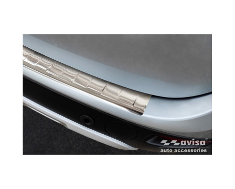 Stainless Steel Rear Bumper Protector suitable for Dacia Lodgy 2012-2017 & FL 2017- 'Ribs', Image 4