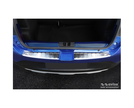 Stainless steel rear bumper protector suitable for Dacia Sandero III 2020- incl. Stepway 'Ribs' (2-piece), Image 3