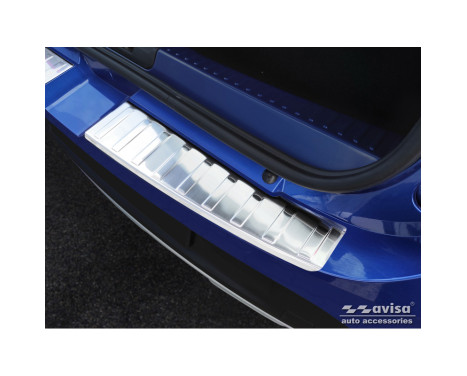 Stainless steel rear bumper protector suitable for Dacia Sandero III 2020- incl. Stepway 'Ribs' (2-piece), Image 4