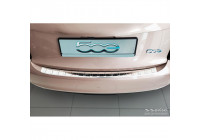 Stainless steel rear bumper protector suitable for Fiat 500e Berlina 3-door 2020- 'Ribs'