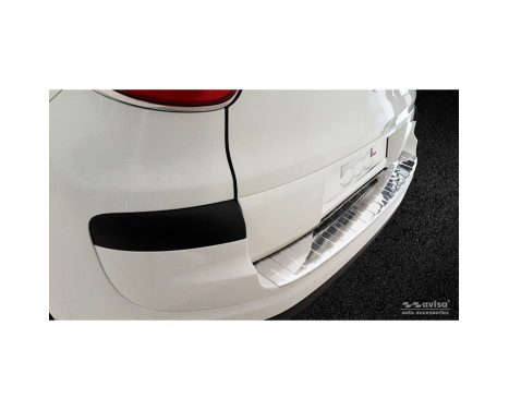 Stainless steel rear bumper protector suitable for Fiat 500L Facelift 2017- 'Ribs'