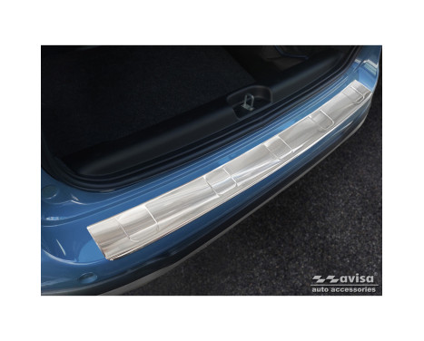 Stainless steel rear bumper protector suitable for Fiat Panda III Cross 2020- incl. Hybrid 'Ribs'