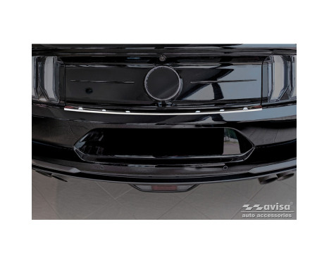 Stainless Steel Rear Bumper Protector suitable for Ford Mustang VI Coupé 2015-2017 & FL 2017- 'Ribs', Image 3