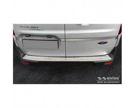 Stainless Steel Rear Bumper Protector suitable for Ford Tourneo Courier/Transit Courier 2014-2017 & FL 17-'Ribs