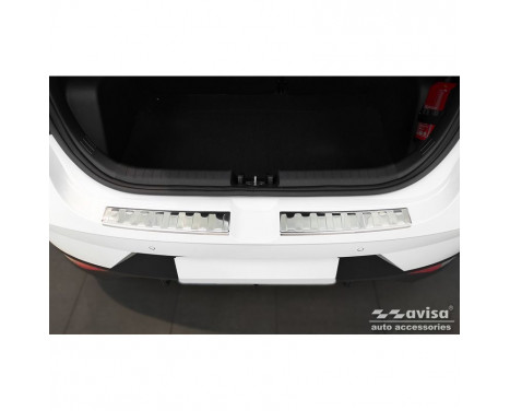 Stainless steel rear bumper protector suitable for Hyundai i20 III 5 doors 2020- 'Ribs', Image 2