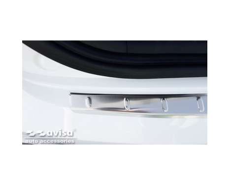 Stainless steel rear bumper protector suitable for Hyundai i20 III & Active 2020- 'Ribs', Image 3