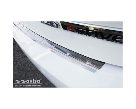 Stainless steel rear bumper protector suitable for Hyundai i20 III & Active 2020- 'Ribs', Image 5
