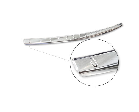 Stainless steel rear bumper protector suitable for Hyundai i20 III & Active 2020- 'Ribs', Image 6