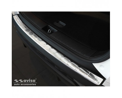 Stainless steel rear bumper protector suitable for Hyundai Tucson 2020- 'Ribs', Image 3
