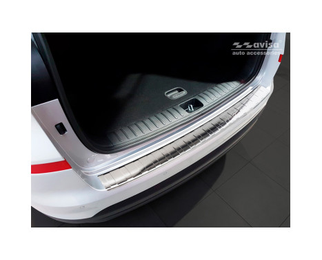 Stainless steel rear bumper protector suitable for Hyundai Tucson FL 2018-Ã‚Â 'Ribs', Image 5