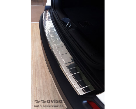 Stainless Steel Rear Bumper Protector suitable for Jeep Cherokee V FL 2018- 'Ribs', Image 2