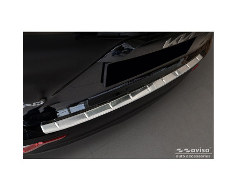 Stainless steel rear bumper protector suitable for Kia Niro II Hybrid & Niro II EV (SG2) 2022 - 'Ribs'