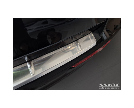 Stainless steel rear bumper protector suitable for Kia Niro II Hybrid & Niro II EV (SG2) 2022 - 'Ribs', Image 2