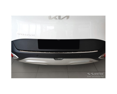 Stainless steel rear bumper protector suitable for Kia Sportage V 2021- 'Ribs', Image 3