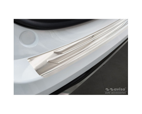 Stainless Steel Rear Bumper Protector suitable for Lexus NX II 2021- 'Lines', Image 3