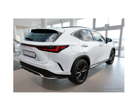 Stainless Steel Rear Bumper Protector suitable for Lexus NX II 2021- 'Lines', Image 5