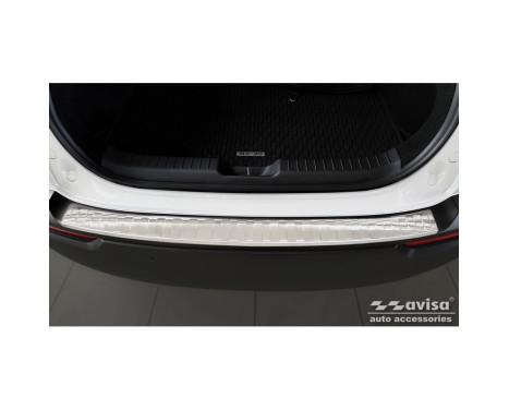 Stainless Steel Rear Bumper Protector suitable for Mazda MX-30 2020- 'Ribs', Image 2