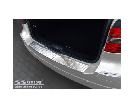 Stainless Steel Rear Bumper Protector suitable for Mercedes B-Class W245 2005-2008 'Ribs'