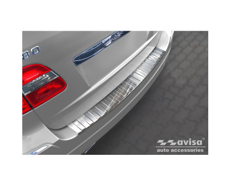 Stainless Steel Rear Bumper Protector suitable for Mercedes B-Class W245 2005-2008 'Ribs', Image 2
