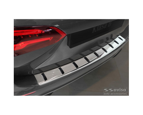 Stainless steel rear bumper protector suitable for Mercedes B-Class (W247) 2019- (incl. AMG) 'STRONG EDITION'