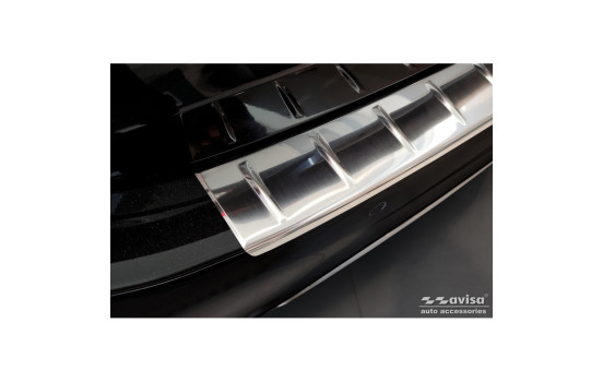 Stainless Steel Rear Bumper Protector suitable for Mercedes E-Class W214 Sedan 2023 - 'Ribs', Image 3
