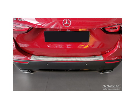 Stainless Steel Rear Bumper Protector suitable for Mercedes GLA-Class II H247 2020- 'Ribs', Image 4