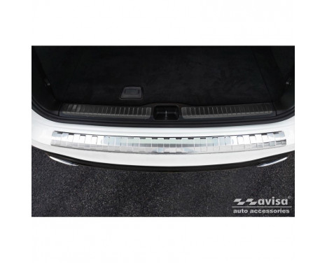Stainless steel rear bumper protector suitable for Mercedes GLS II (X167) 2019- 'Ribs', Image 5