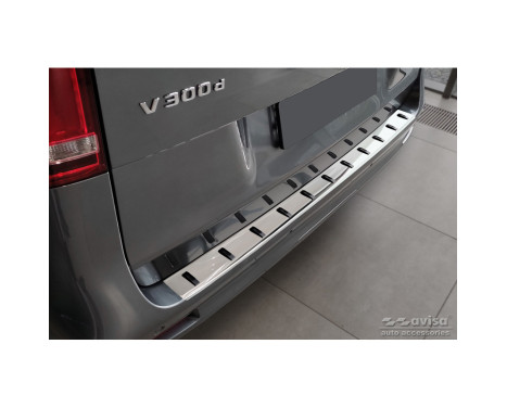 Stainless steel rear bumper protector suitable for Mercedes Vito / V-Class 2014-2019 & Facelift 2019- (rear cl