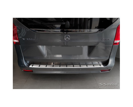 Stainless steel rear bumper protector suitable for Mercedes Vito / V-Class 2014-2019 & Facelift 2019- (rear cl, Image 2