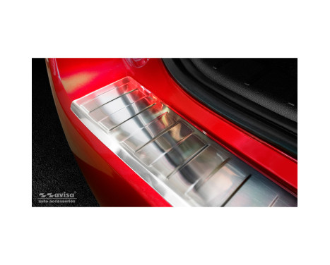 Stainless steel rear bumper protector suitable for Mitsubishi ASX Facelift 2019- 'Ribs', Image 3