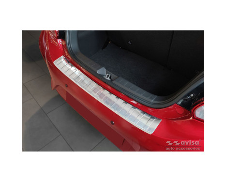 Stainless Steel Rear Bumper Protector suitable for Mitsubishi Space Star Facelift 2020- 'Ribs', Image 2