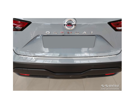 Stainless Steel Rear Bumper Protector suitable for Nissan Qashqai III 2021- 'Ribs', Image 3