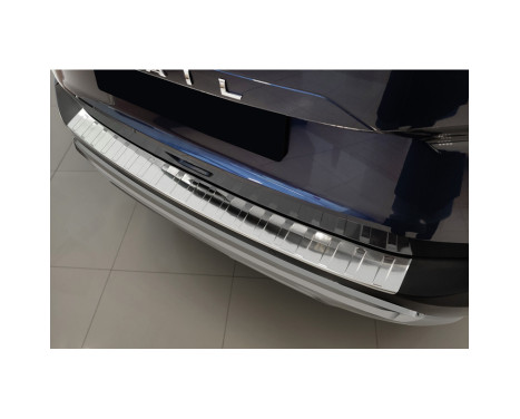 Stainless steel rear bumper protector suitable for Nissan X-Trail IV (T33) 2021- 'Ribs'