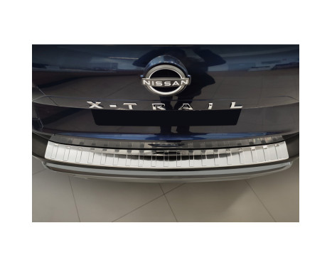 Stainless steel rear bumper protector suitable for Nissan X-Trail IV (T33) 2021- 'Ribs', Image 2