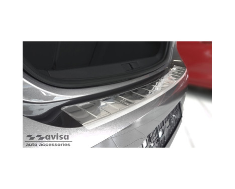 Stainless steel rear bumper protector suitable for Opel Corsa F Edition / Elegance HB 5-door 2019- 'Ribs', Image 4