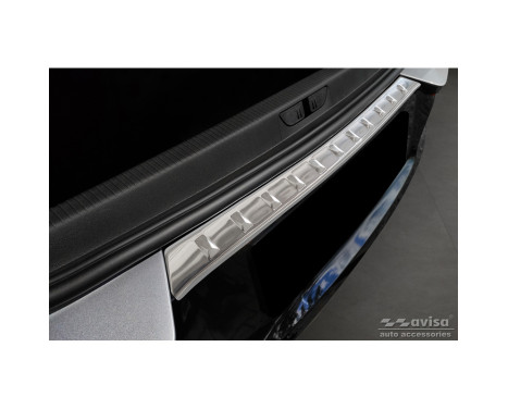 Stainless Steel Rear Bumper Protector suitable for Opel Grandland X Facelift 2021- 'Ribs', Image 3