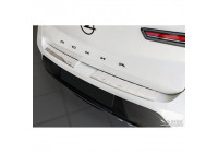 Stainless steel rear bumper protector suitable for Opel Mokka 2020- 'Ribs' (2-piece)
