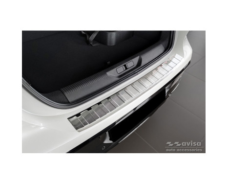 Stainless steel rear bumper protector suitable for Peugeot 308 III HB 2021- 'Ribs', Image 3