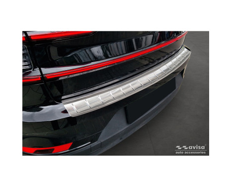 Stainless Steel Rear Bumper Protector suitable for Polestar 2 2019-2023 & Facelift 2023 - 'Ribs'