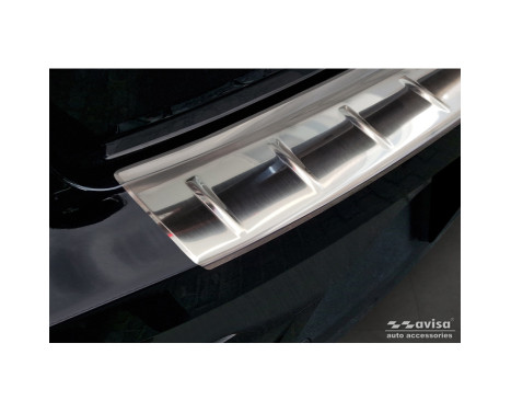 Stainless Steel Rear Bumper Protector suitable for Polestar 2 2019-2023 & Facelift 2023 - 'Ribs', Image 2