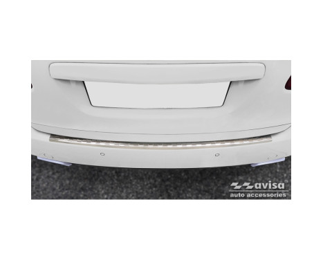 Stainless steel rear bumper protector suitable for Porsche Cayenne II 2010-2014 'Ribs', Image 4