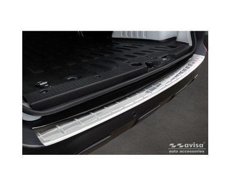 Stainless Steel Rear Bumper Protector suitable for Renault Express Furgon 2021- 'Ribs', Image 2