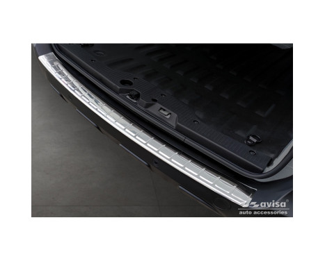 Stainless Steel Rear Bumper Protector suitable for Renault Express Furgon 2021- 'Ribs', Image 3