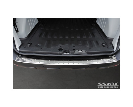 Stainless Steel Rear Bumper Protector suitable for Renault Express Furgon 2021- 'Ribs', Image 4