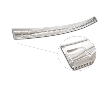 Stainless Steel Rear Bumper Protector suitable for Renault Express Furgon 2021- 'Ribs', Image 7