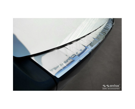 Stainless steel rear bumper protector suitable for Renault Kangoo III Furgon 2021- 'Ribs', Image 3