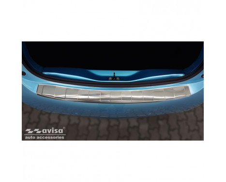 Stainless steel rear bumper protector suitable for Renault ZOE Facelift 2019- 'Ribs'