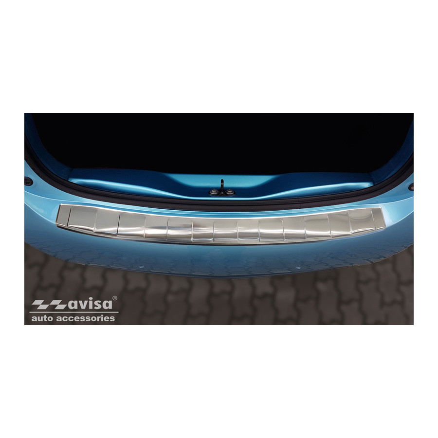 Avisa 2/35945 Stainless Steel Rear Bumper Protector Suitable for Renault Zoe II 2019-Ribs 