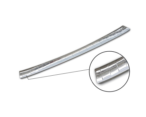 Stainless steel rear bumper protector suitable for Seat Leon IV ST 2020- 'Ribs', Image 7